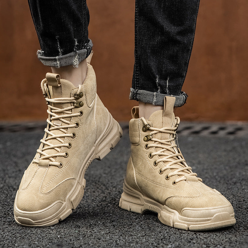 Discover the Ultimate in Style and Comfort with Our Men's High-Top Retro Desert Tooling Boots